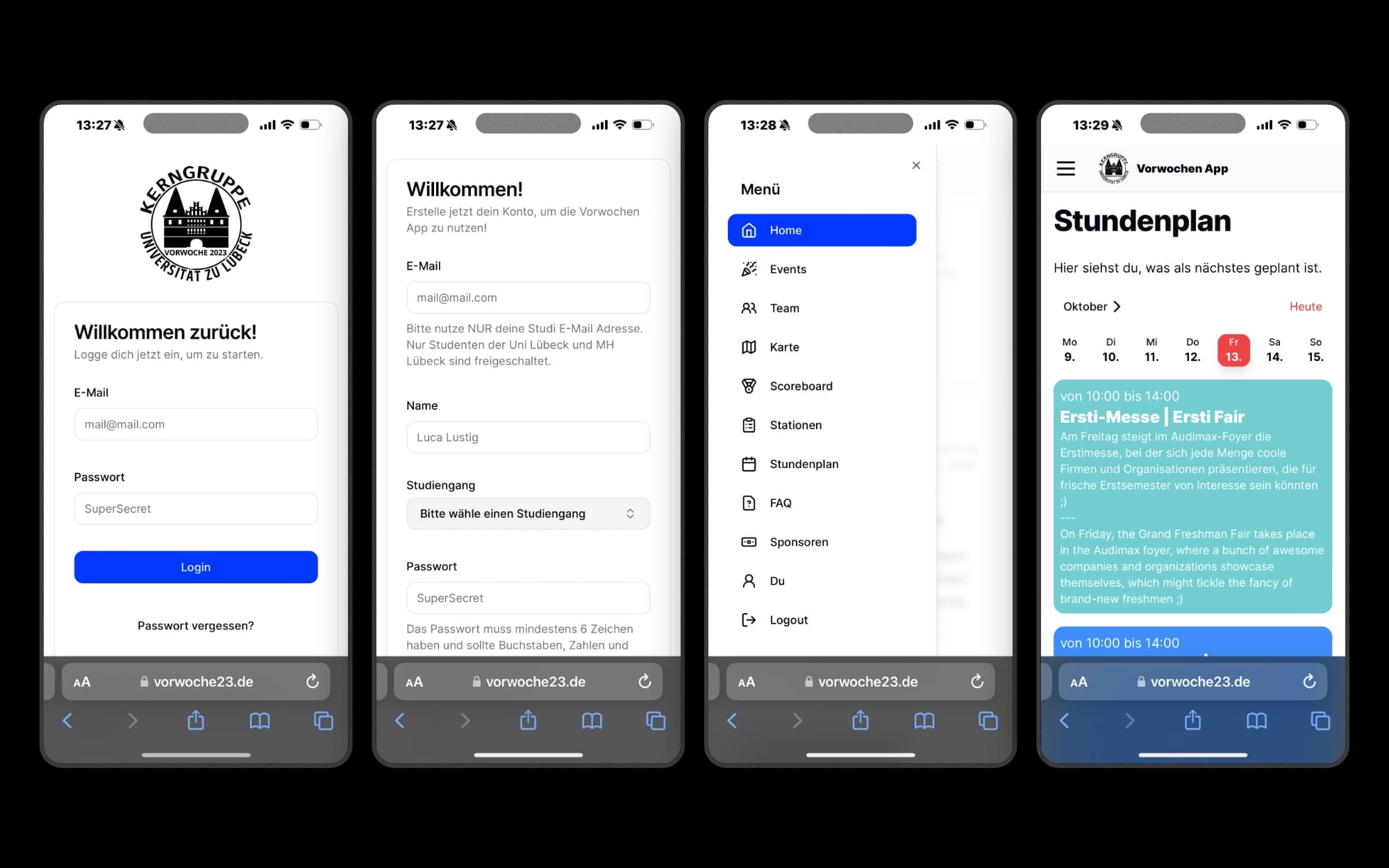 Vorwochen App